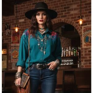 Rare 1980s Western Shirt by Short Circuit